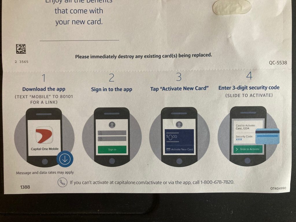 Steps to Activate Capital One Card